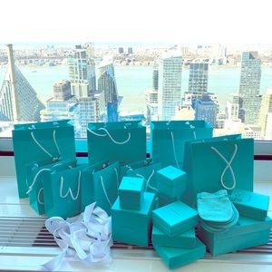 Tiffany boxes and bags